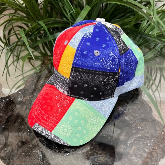 🧢NWOT🧢 Soft Comfortable Bandana Adjustable Velcro Baseball Style Cap - Picture 4 of 11